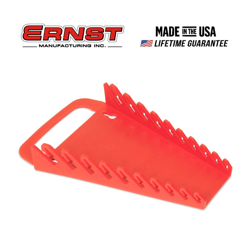Ernst Manufacturing 5048 Gripper Wrench Organizer, 10 Tool, Red - Image 2